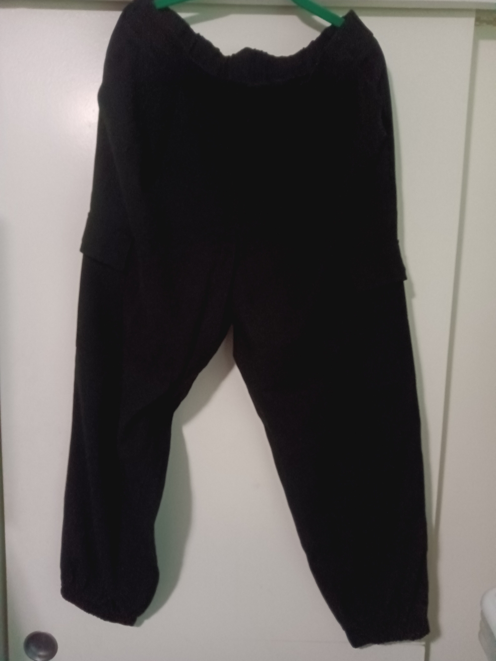 NWT a new day Black Silky Cargo Dressy Joggers